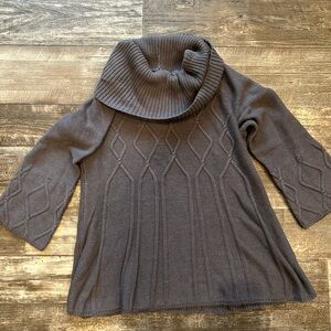Style & Co. Charcoal Cowl Neck Sweater